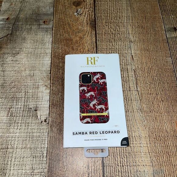 iPhone 11 Pro Case Richmond & Finch Samba Red Leopard - Picture 6 of 8